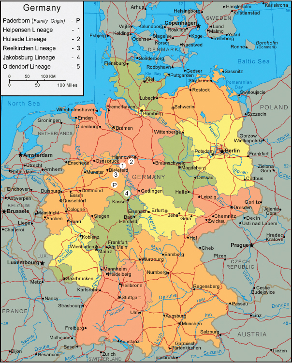 Most Mengersens born in Germany seem to originate from a region called Weserbergland (Between Hannover and Kassel)